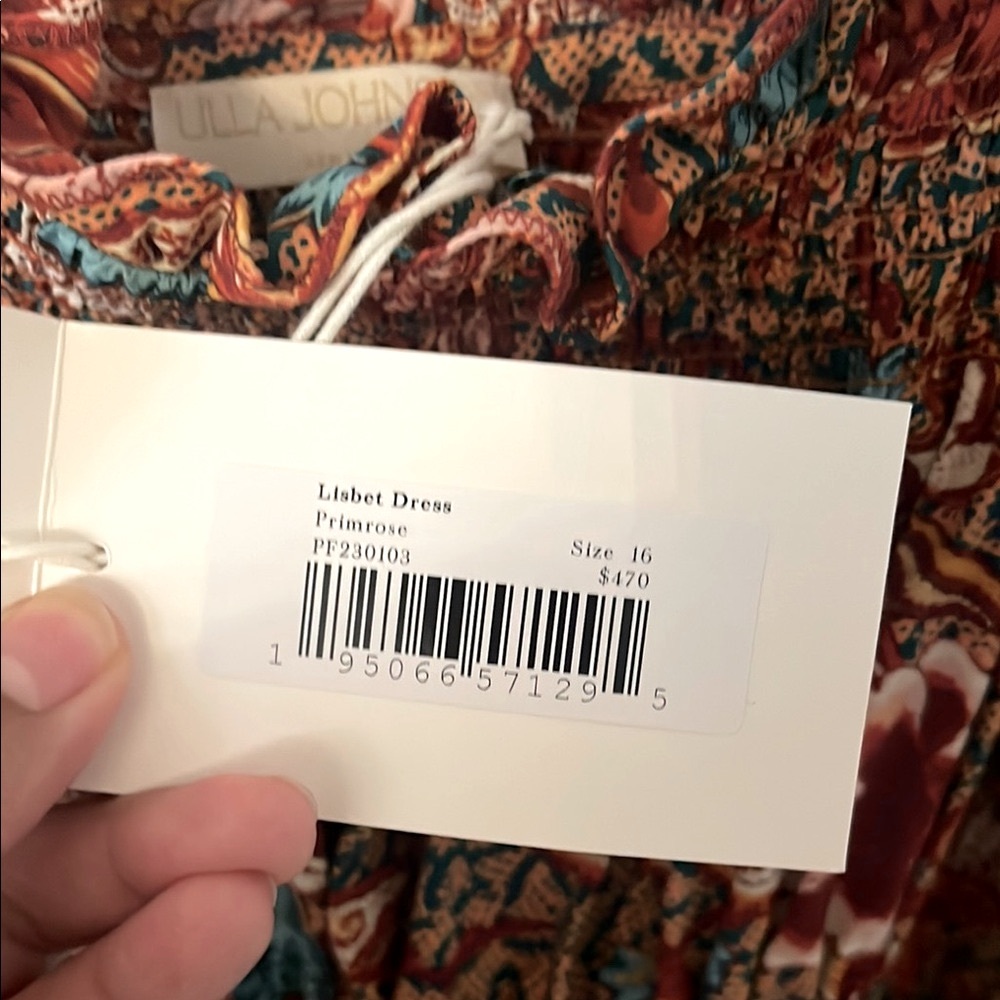 Ulla Johnson Lisbet Brown Midi Sundress with Spaghetti Straps - Picture 12 of 12
